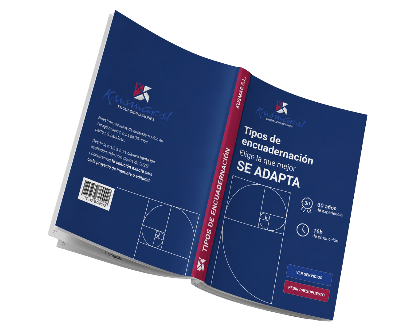 Formatos de encuadernación industrial en Zaragoza — Kusmar